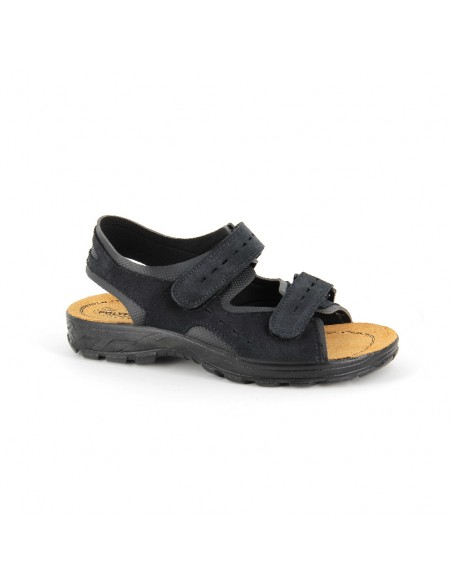 CIABATTA IN PELLE CON VELCRO REGOLABILE - COD. 9004.04