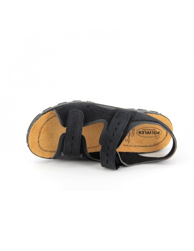 CIABATTA IN PELLE CON VELCRO REGOLABILE - COD. 9004.04