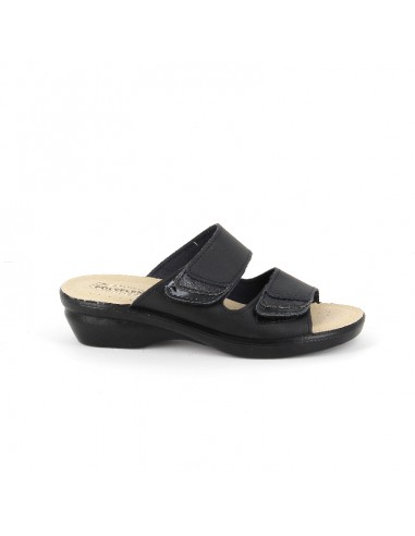 CIABATTA IN PELLE CON VELCRO REGOLABILE - COD. 5479.36