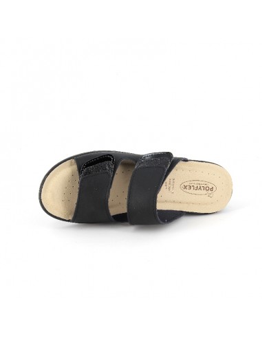 CIABATTA IN PELLE CON VELCRO REGOLABILE - COD. 5479.36