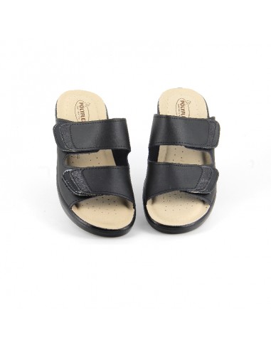 CIABATTA IN PELLE CON VELCRO REGOLABILE - COD. 5479.36