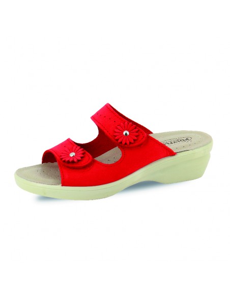 copy of LEATHER SLIPPERS WITH ADJUSTABLE VELCRO - COD. 5479.36