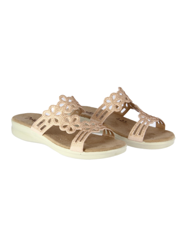 Sandalo Ciabatta Estivo Donna con Strass – Rosa - COD. 8108.17